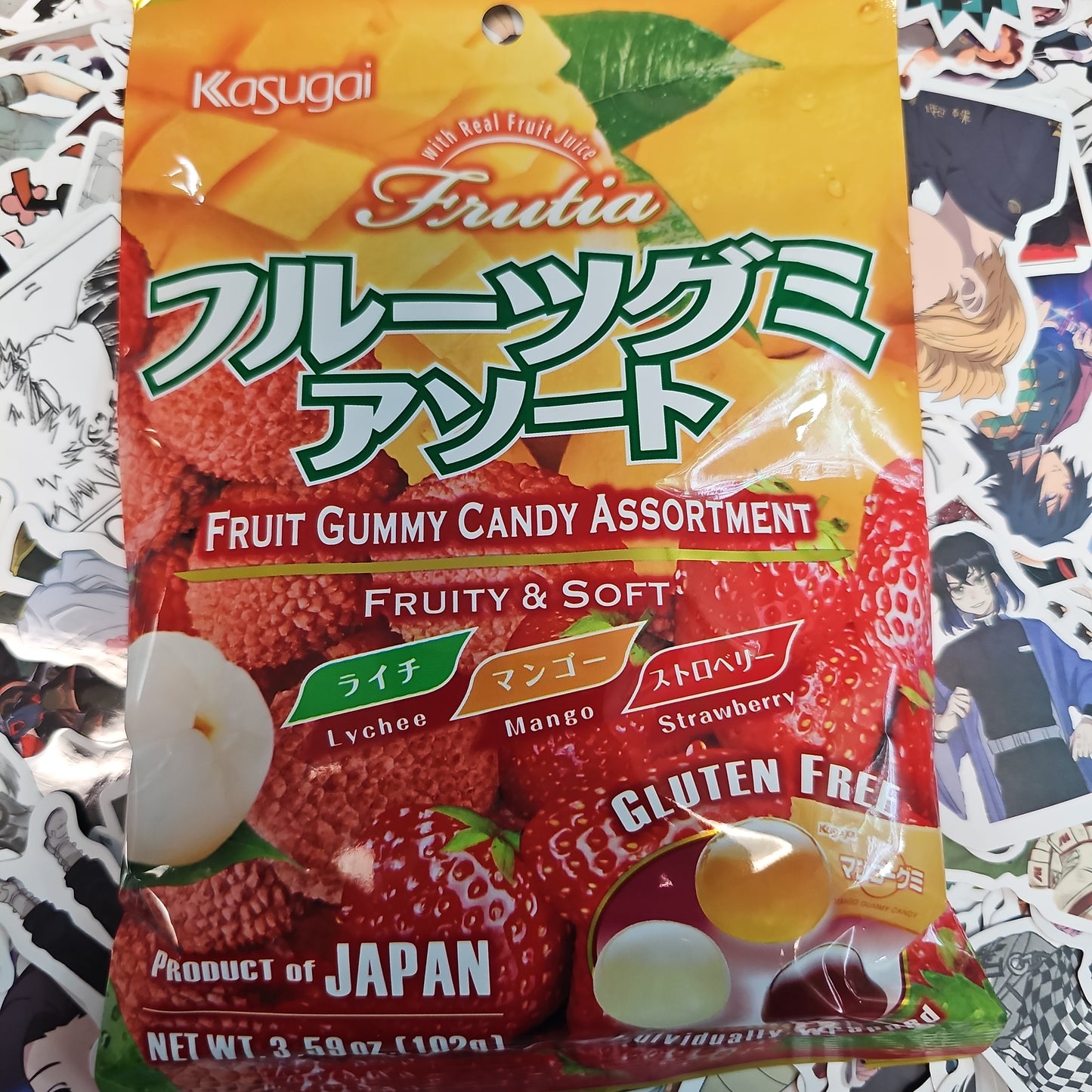 Frutia Variety Gummy Pack (Lychee,Mango,Strawberry)