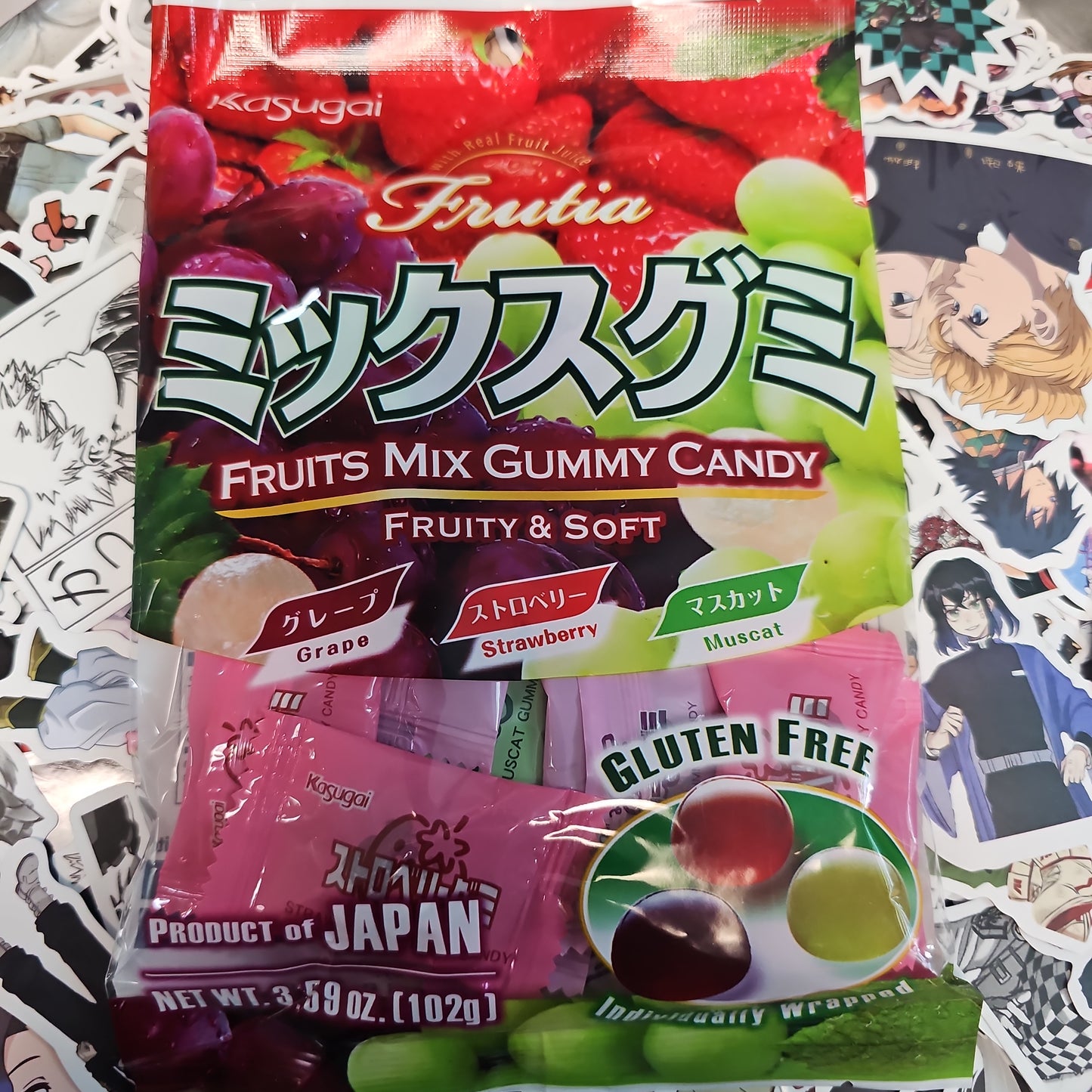 Frutia Variety Gummy Pack (Grape,Strawberry,Muscat)