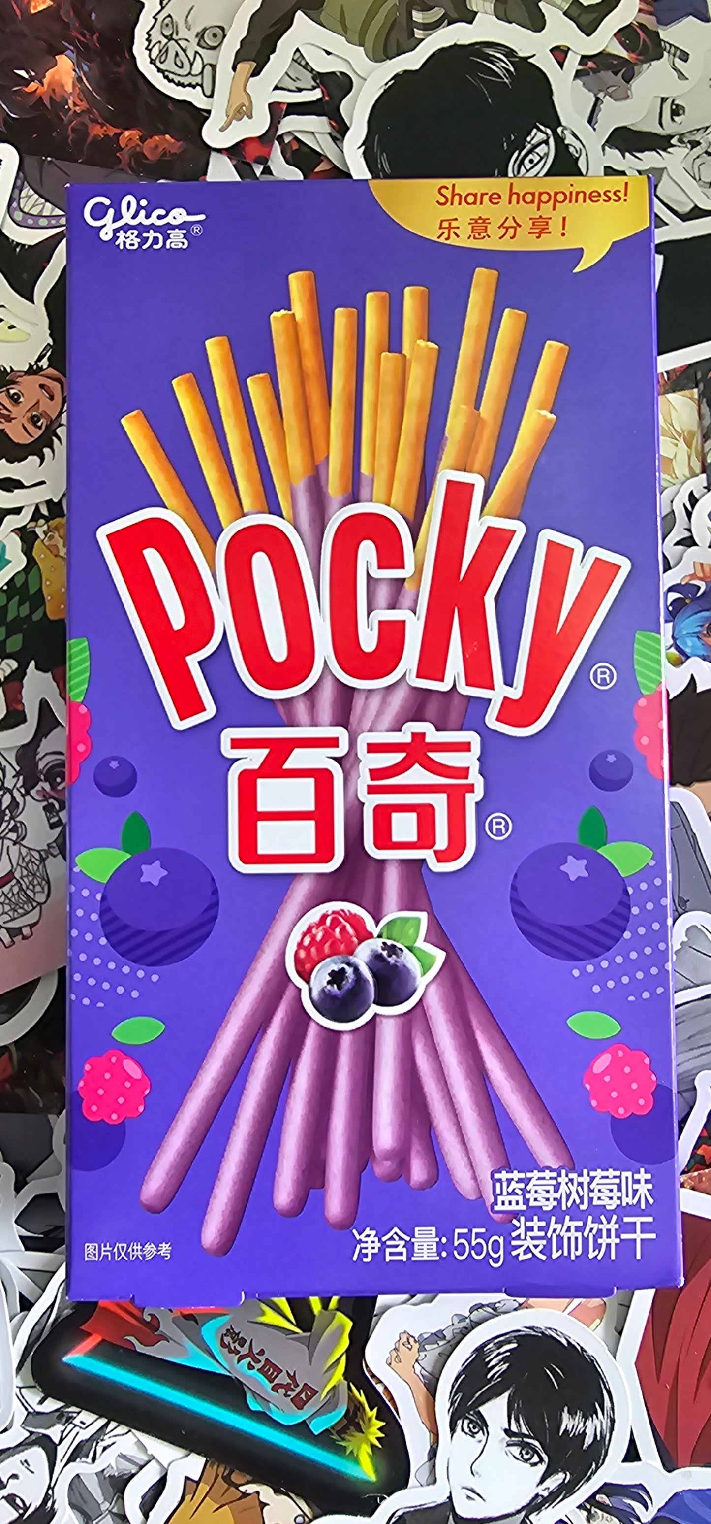 Pocky Blueberry + Raspberry